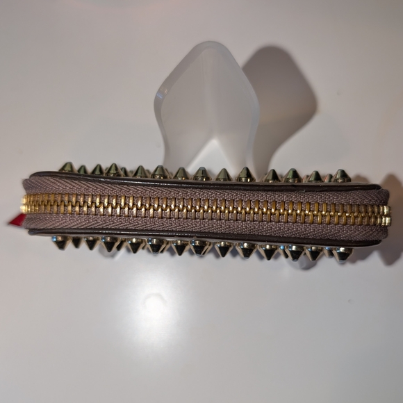 Authentic Christian Louboutin Small Panettone Zip-Around Coin Wallet & Key Ring - Picture 3 of 9